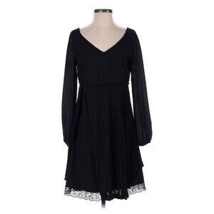 🌙 Enchanting TWINSET Black Pleated Lace Fringe Dress NWT Whimsigoth Lolita Sz 6
